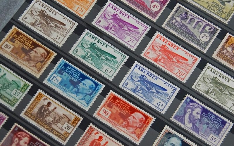 Exposition de timbres sur le thème de l'astronomie